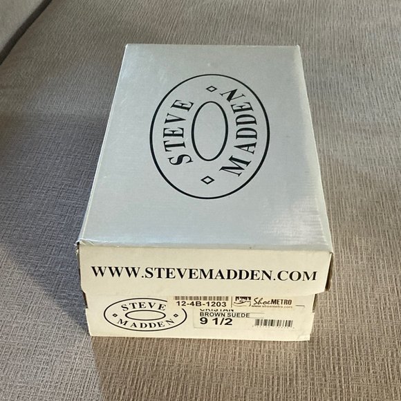 Steve Madden Brown Suede 4.25 inch Wedges - Style Cristan - Size 9.5 - Worn once - Picture 15 of 15